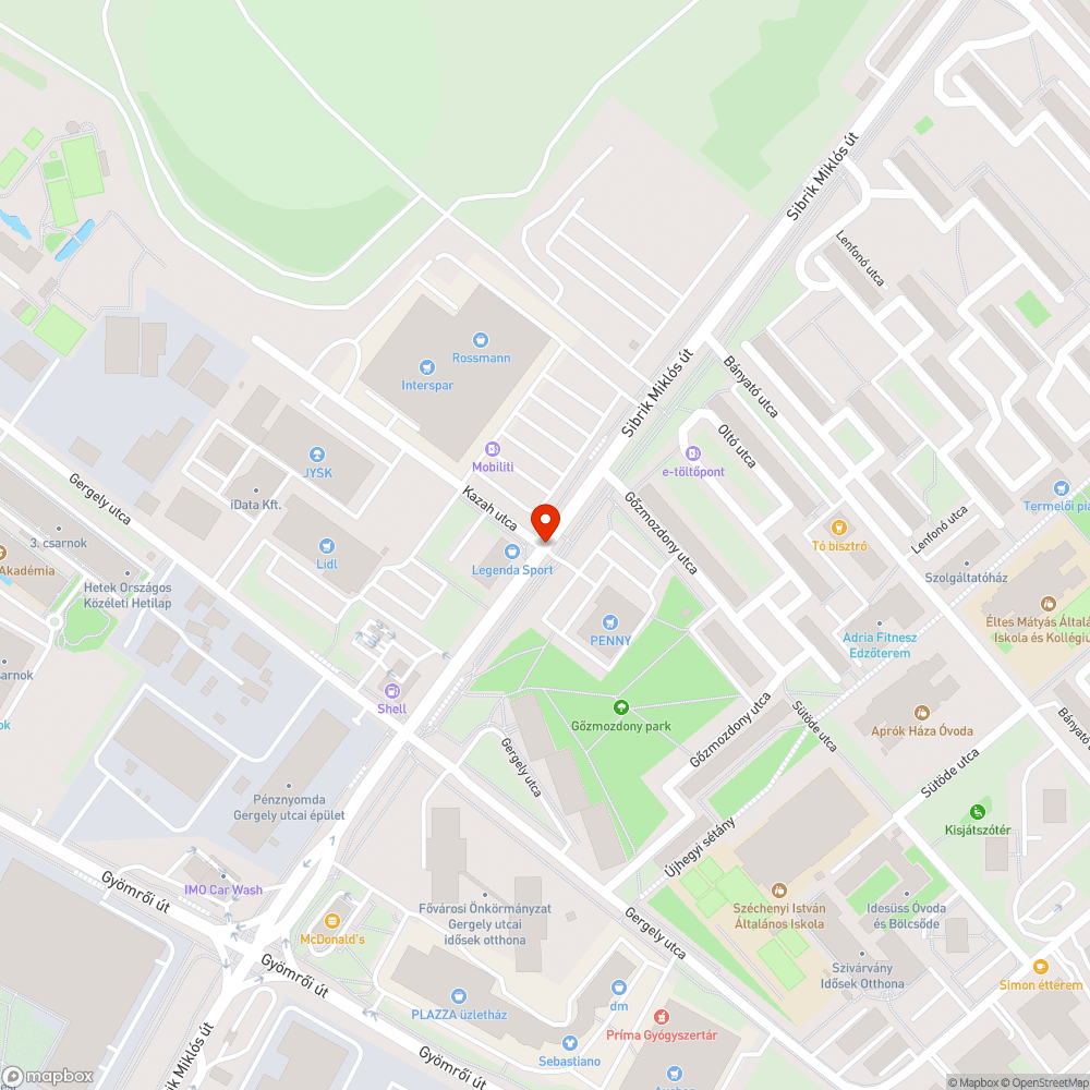 Elferdült jelzőlámpa oszlop Sibrik Miklós úti kereszteződésnél bejelentés helye