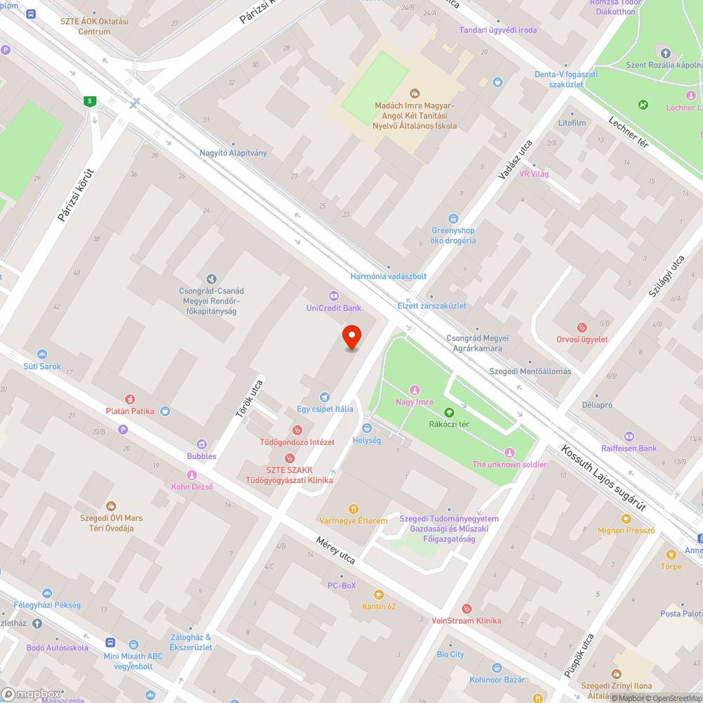 Eldugult víznyelő - Kossuth L. sgt 16. bejelentés helye