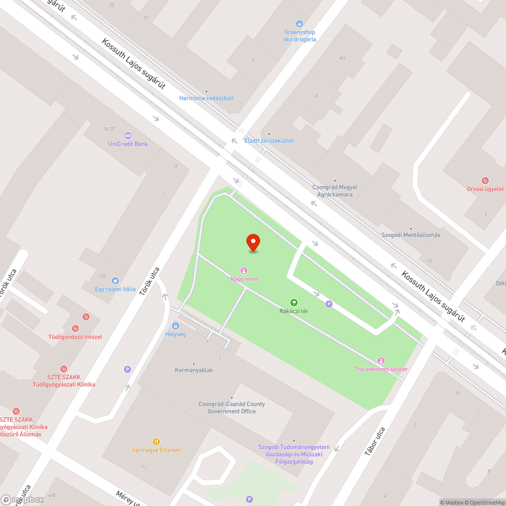 Sérült lépcsők - Rákóczi tér bejelentés helye