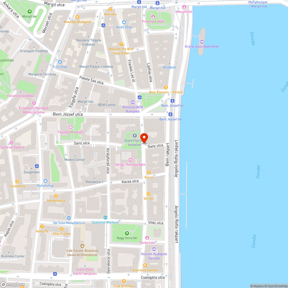 Eltömődött vízelvezető bejelentés helye