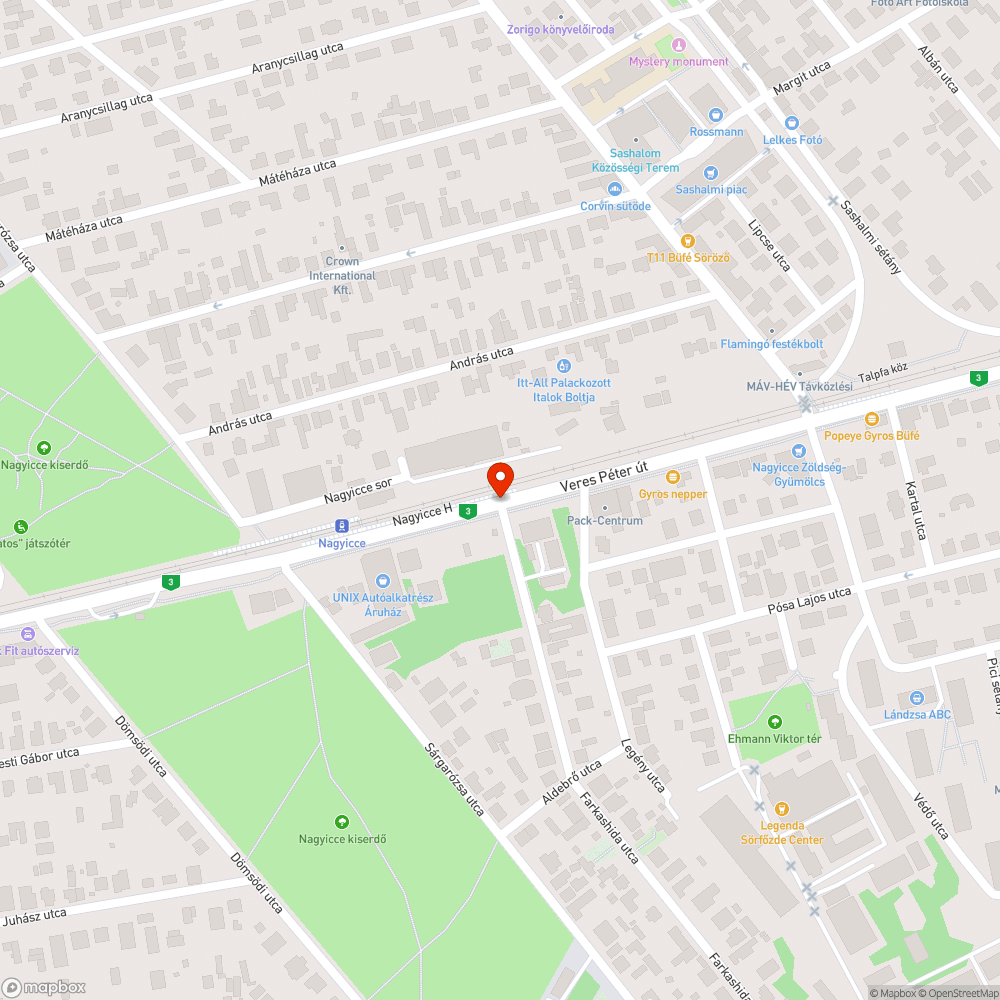 Veres Péter út buszsáv állapota bejelentés helye