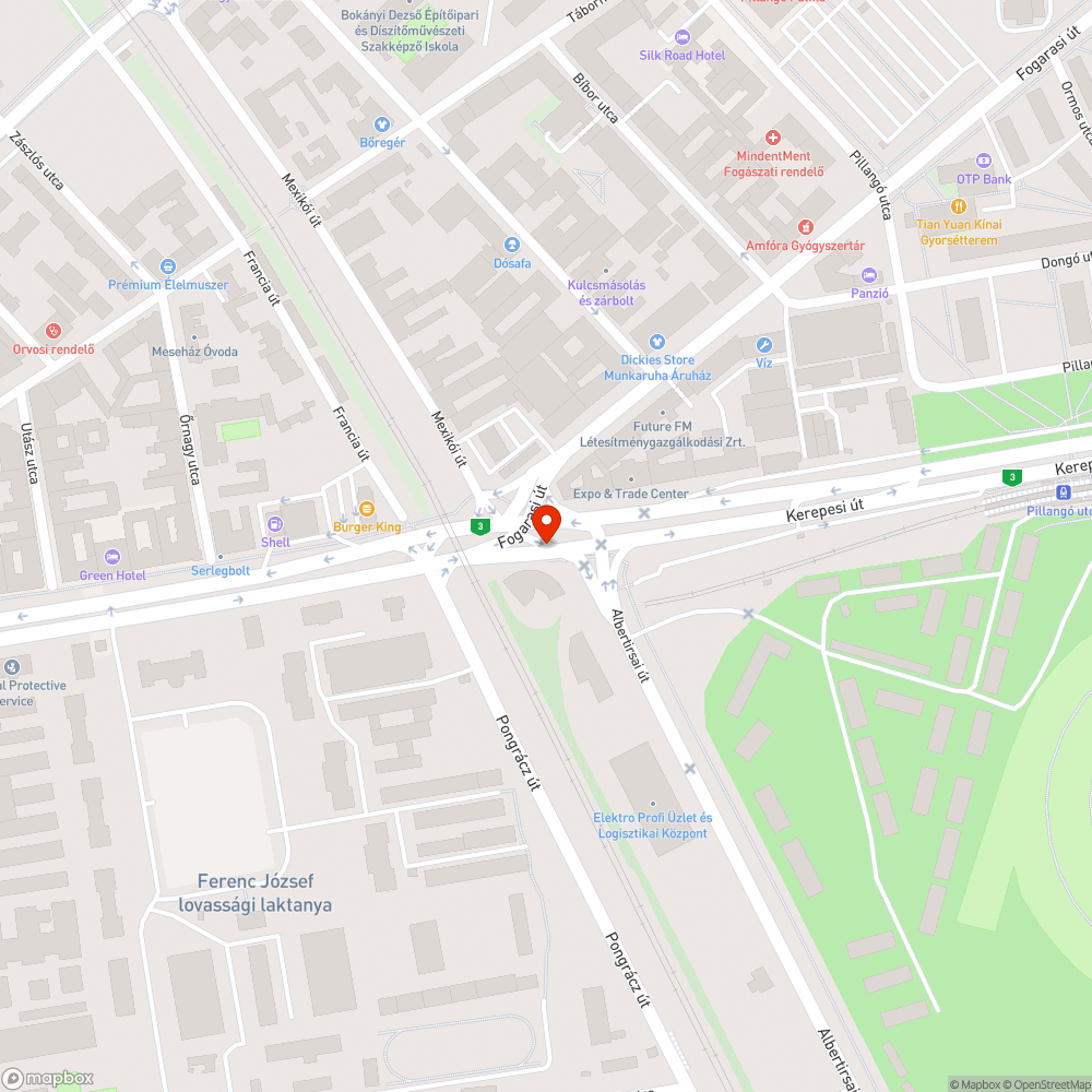 Kátyú és felfestés bejelentés helye