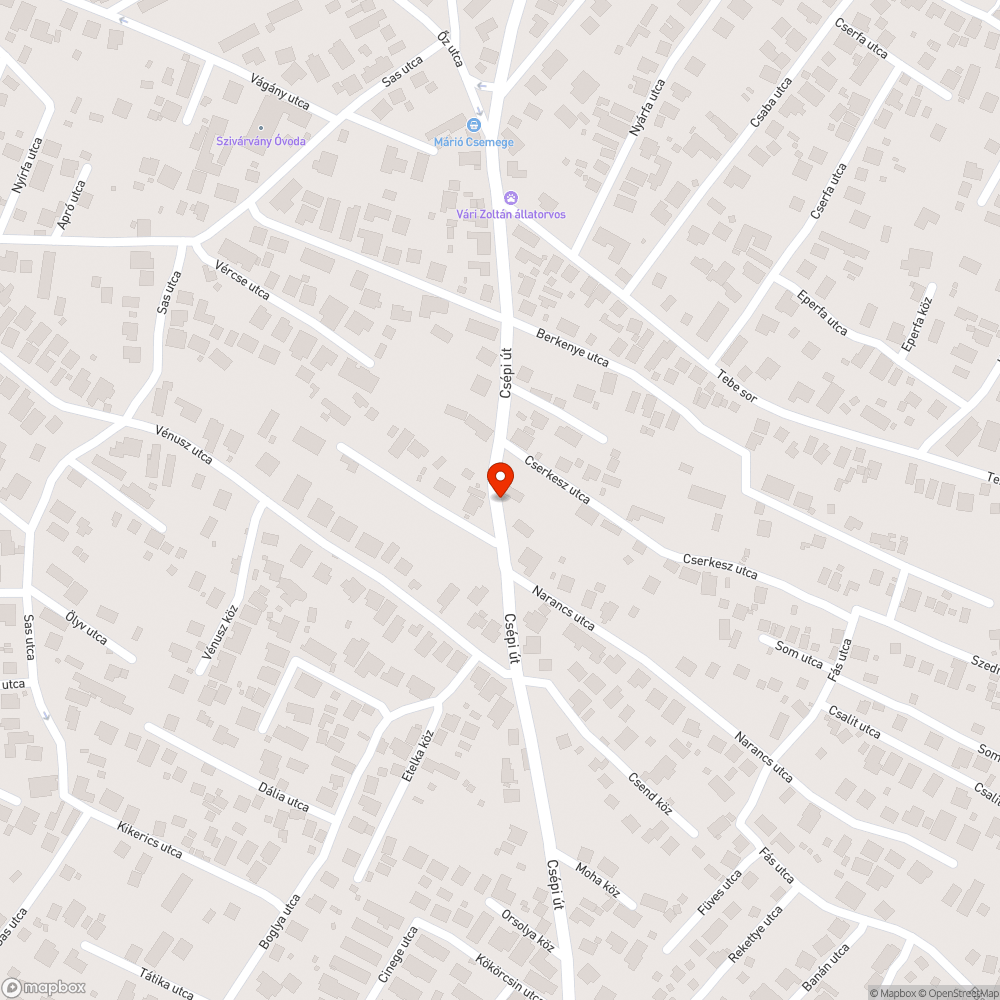 Ut melletti szemét bejelentés helye