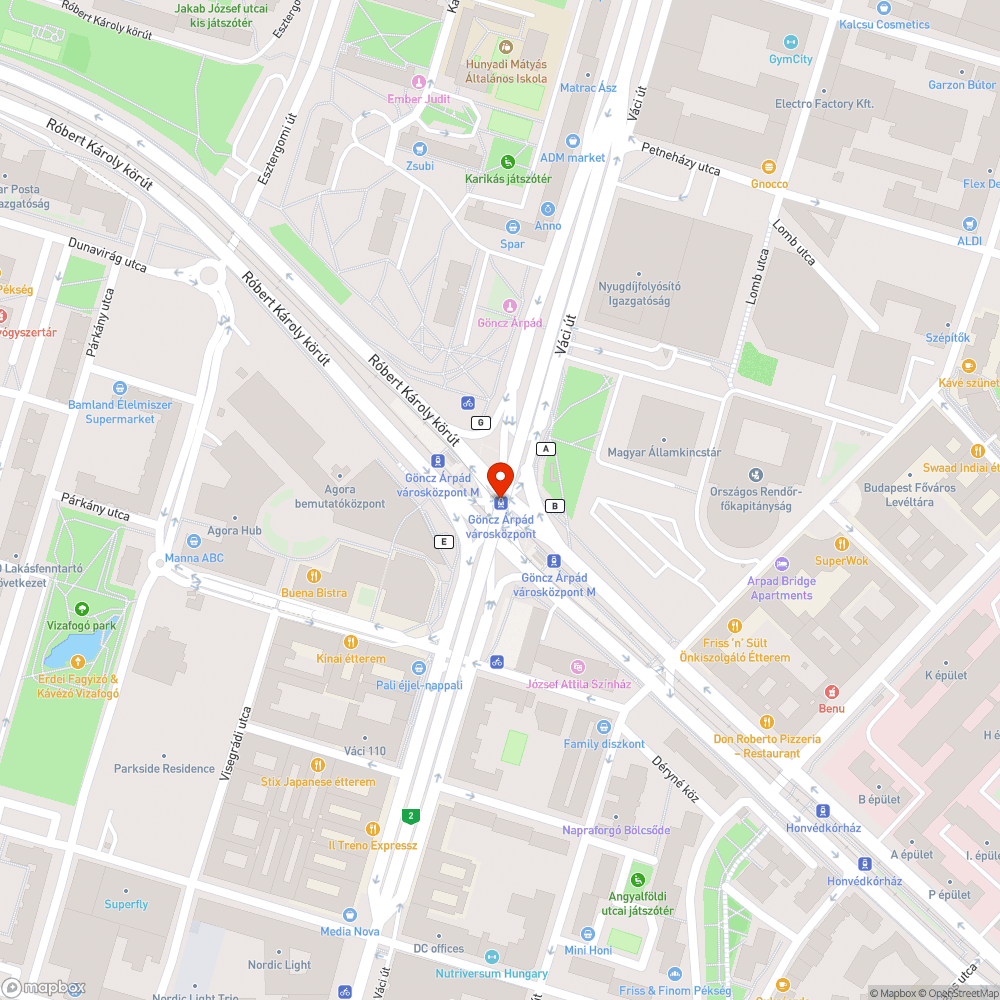 Kiégett neonok bejelentés helye