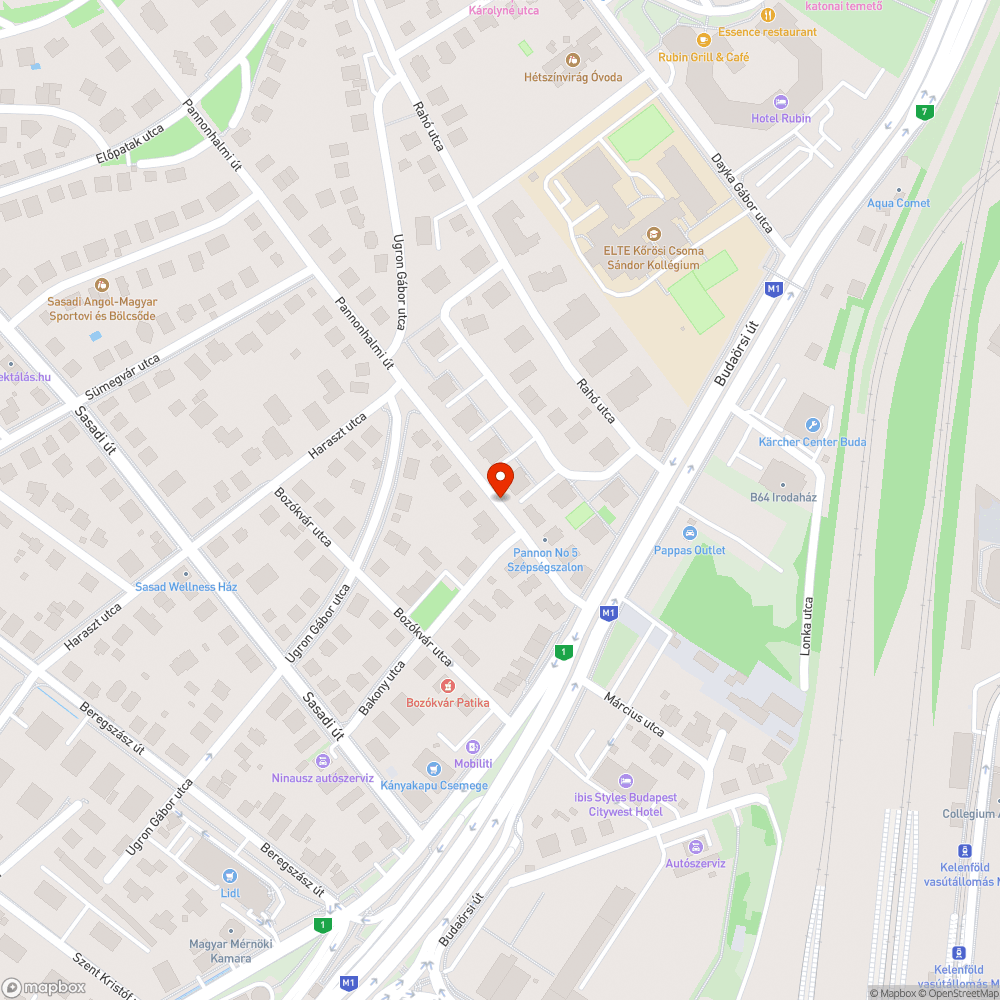 Pannonhalmi út 10. járda bejelentés helye