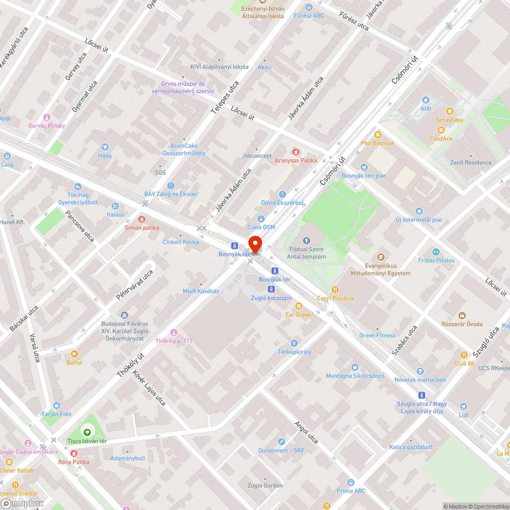 Graffitis bejelentés helye