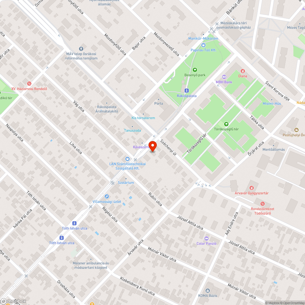 Halott fa bejelentés helye