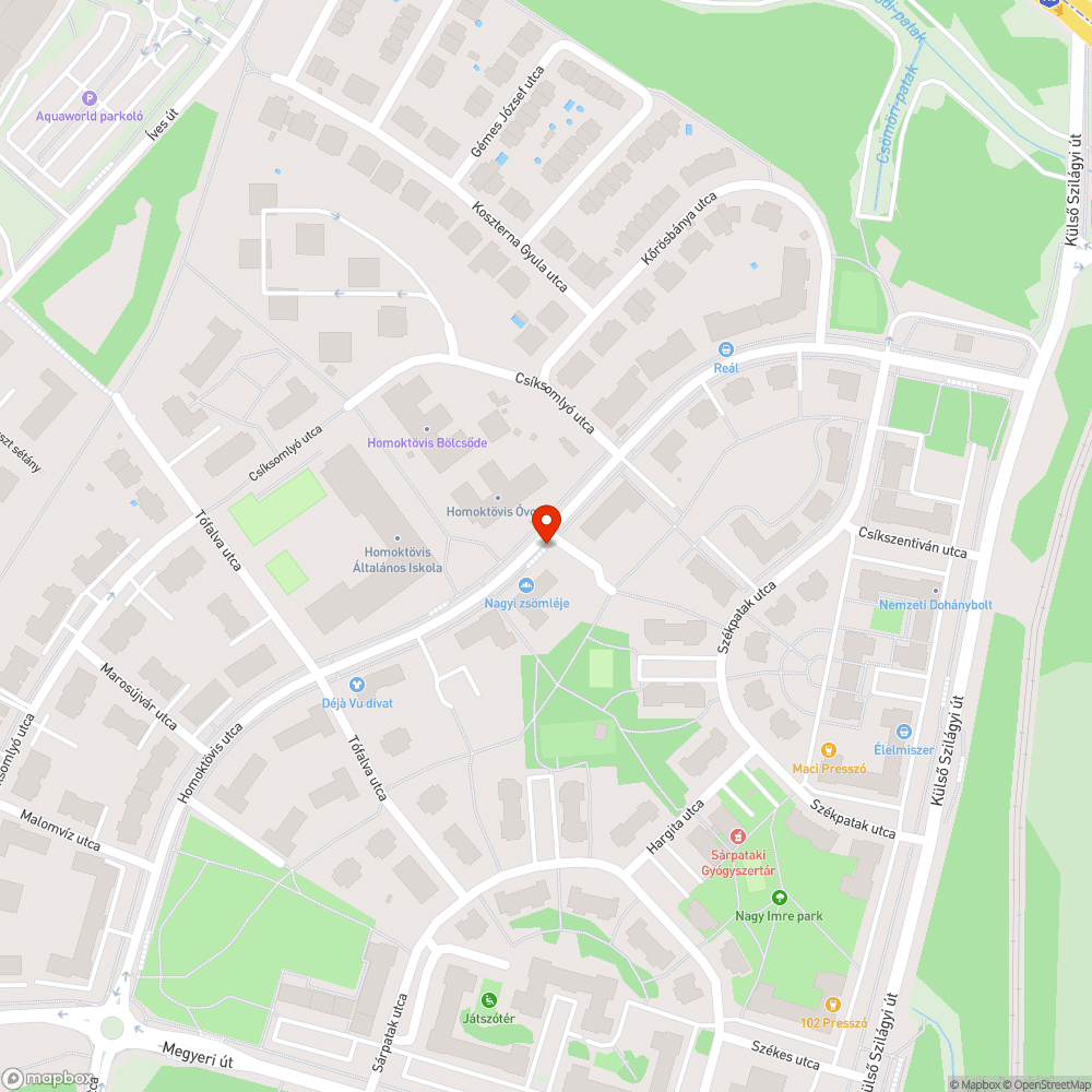 Kopott padok bejelentés helye