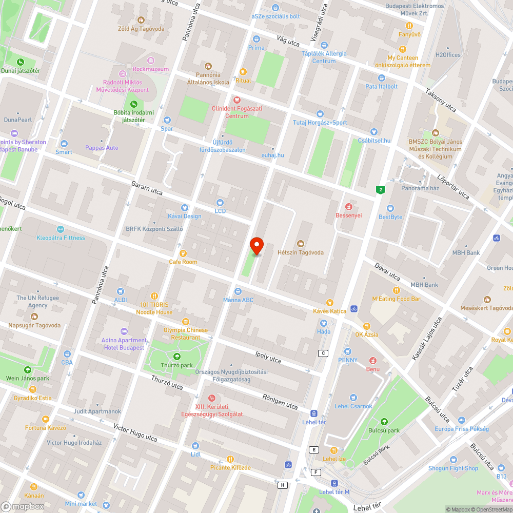 Beszakadt út bejelentés helye