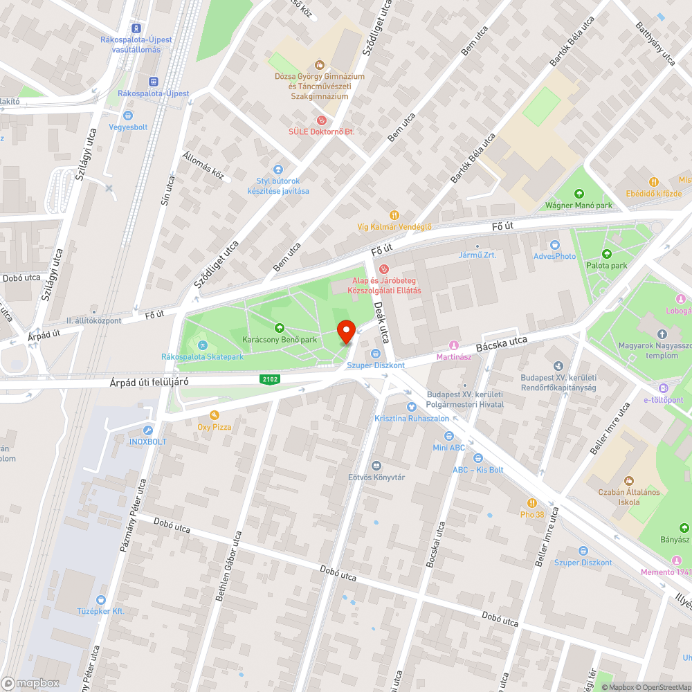 Üres keret bejelentés helye