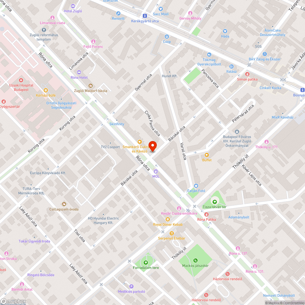 Tábla bejelentés helye