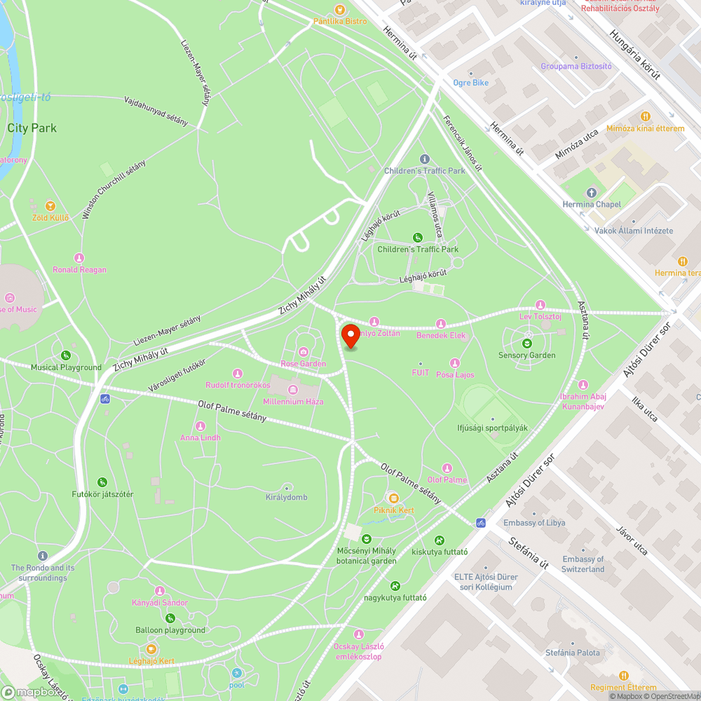 Városligetben fa körüli kerítés ki fog dölni bejelentés helye