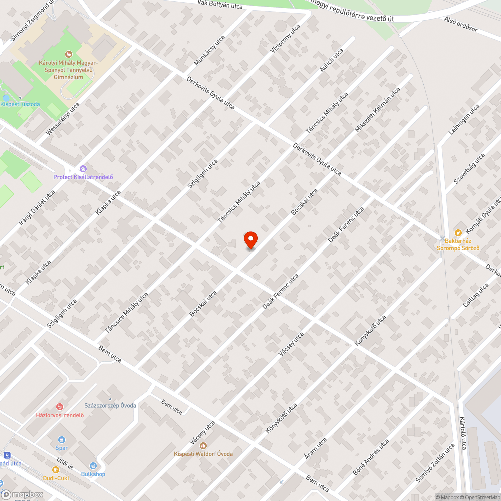 Kráter bejelentés helye