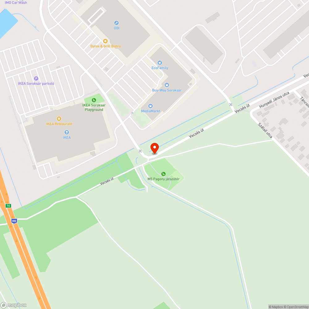 Egy szemétkupac bejelentés helye