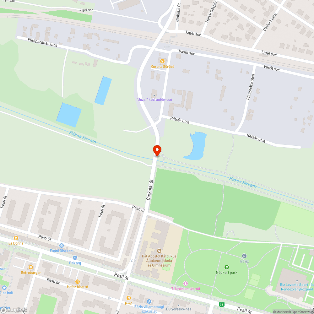 Rozsdás, törött korlát bejelentés helye