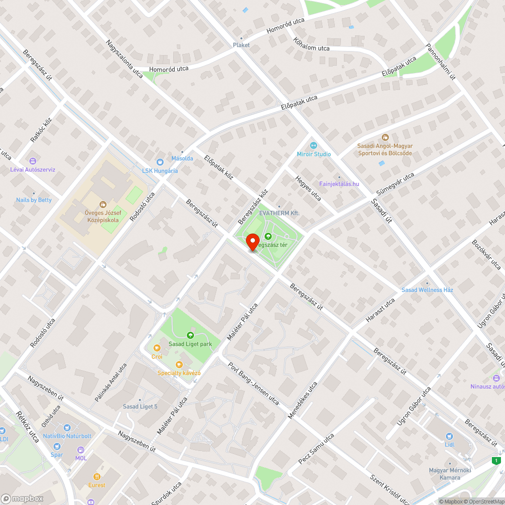 Gazos forgalomlassító edények Beregszász út bejelentés helye