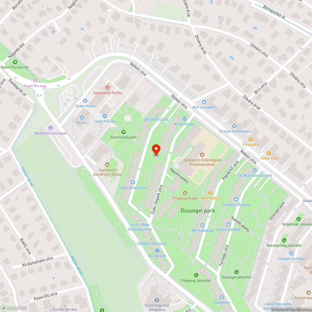 Két zsák szemét Kaptató sétány bejelentés helye