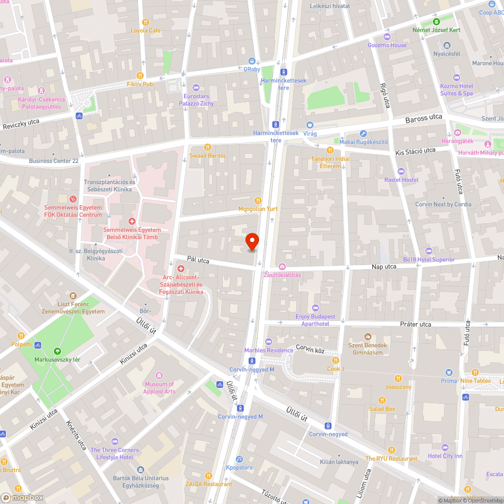 Kidöntött tűzcsap bejelentés helye