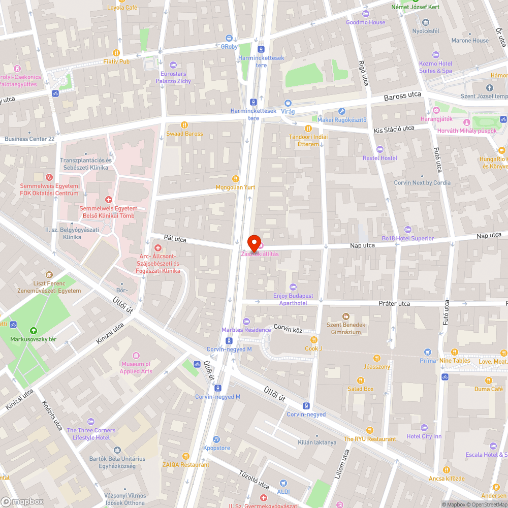 Üres tábla bejelentés helye