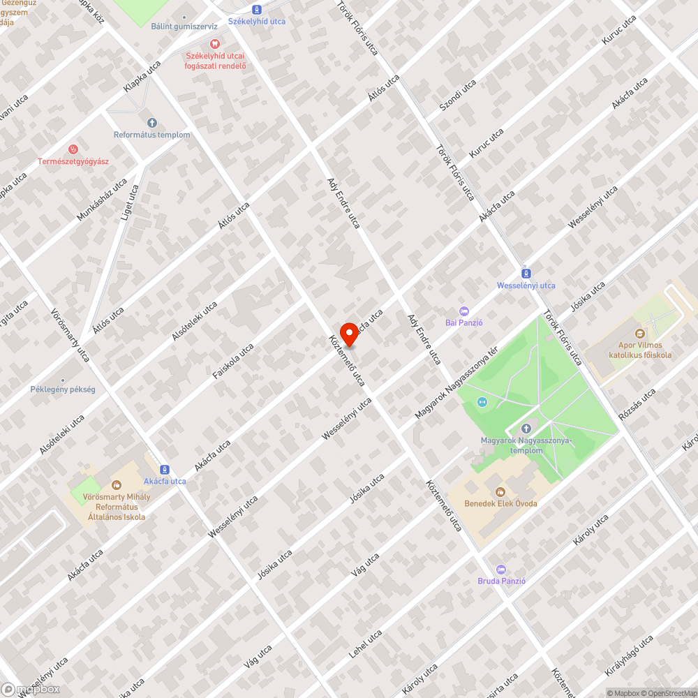 Bálványfák bejelentés helye