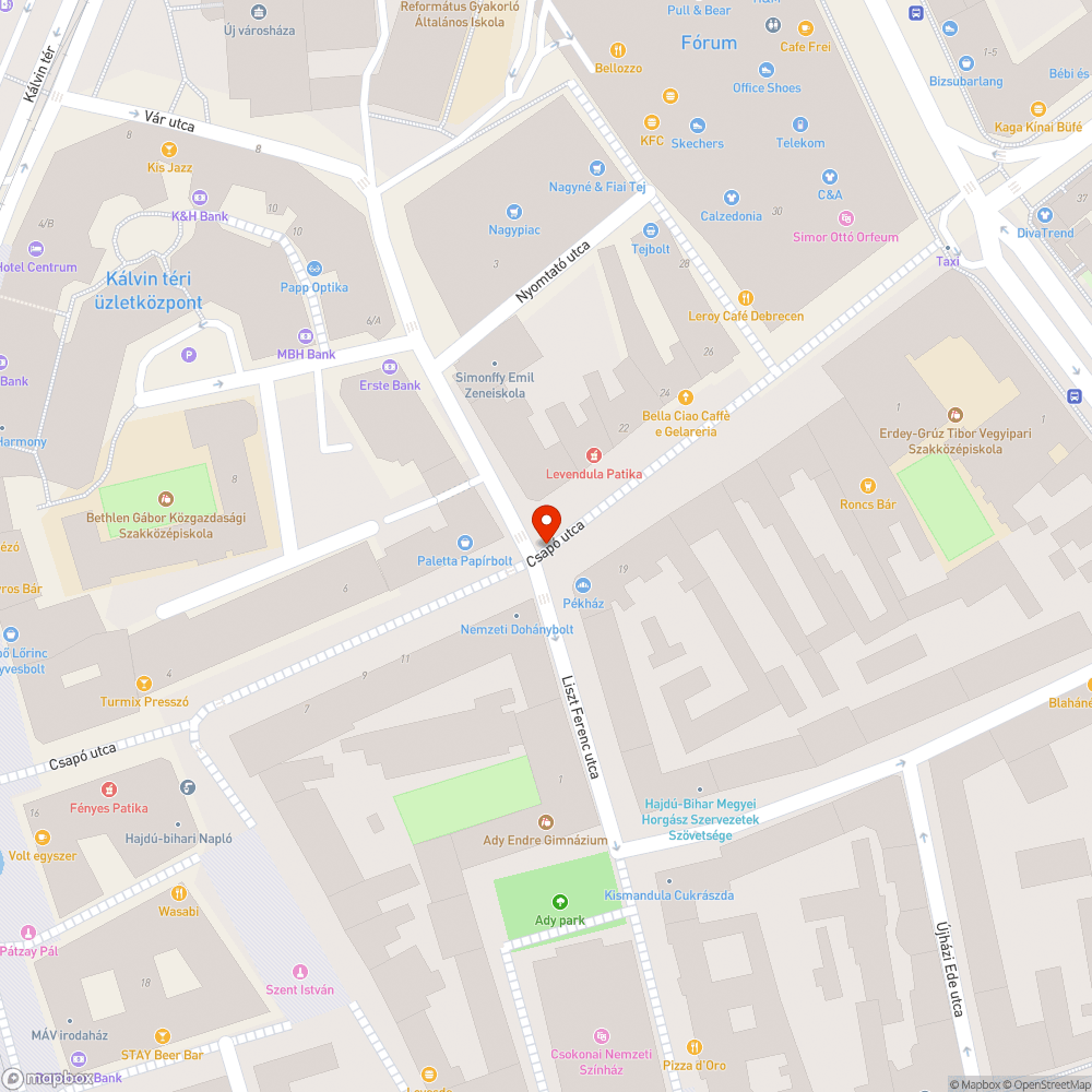 Beszakadt térkő bejelentés helye