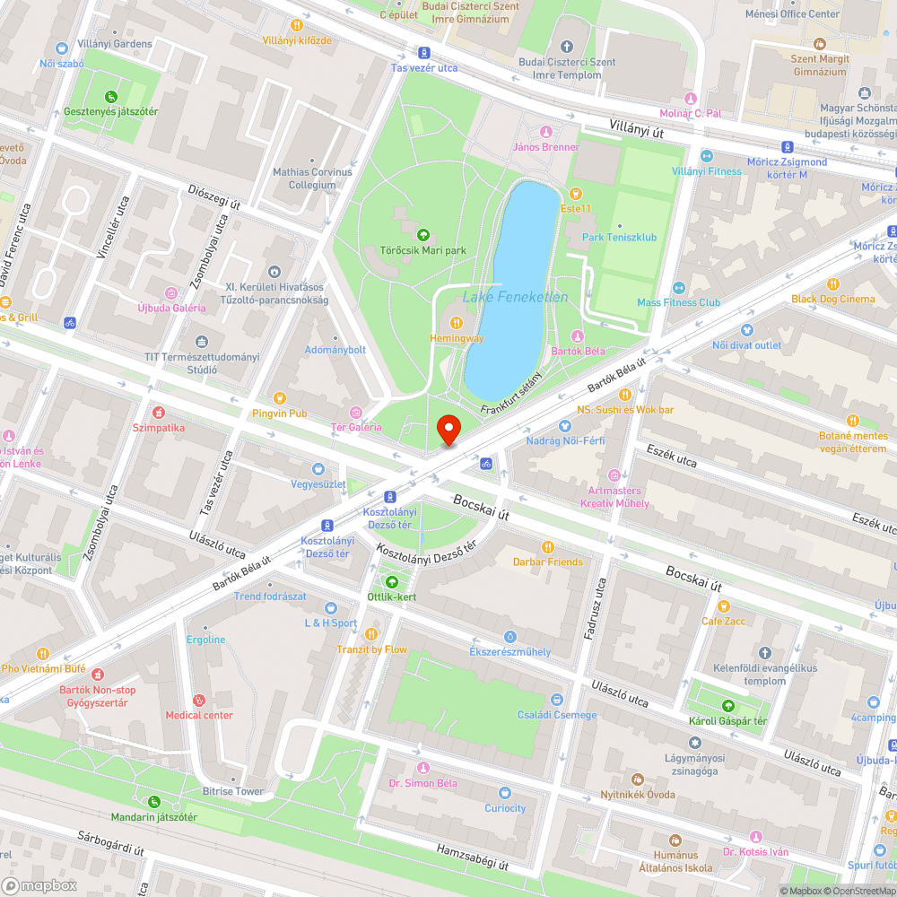 Megsüllyedt járda bejelentés helye