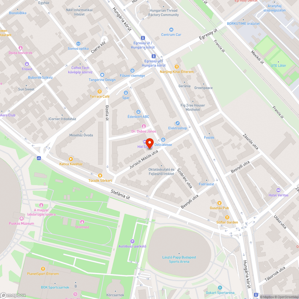 Elhagyott személygépkocsi bejelentés helye