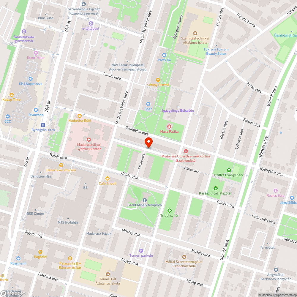 Elhagyott Tesco-s bevásárló kocsi bejelentés helye