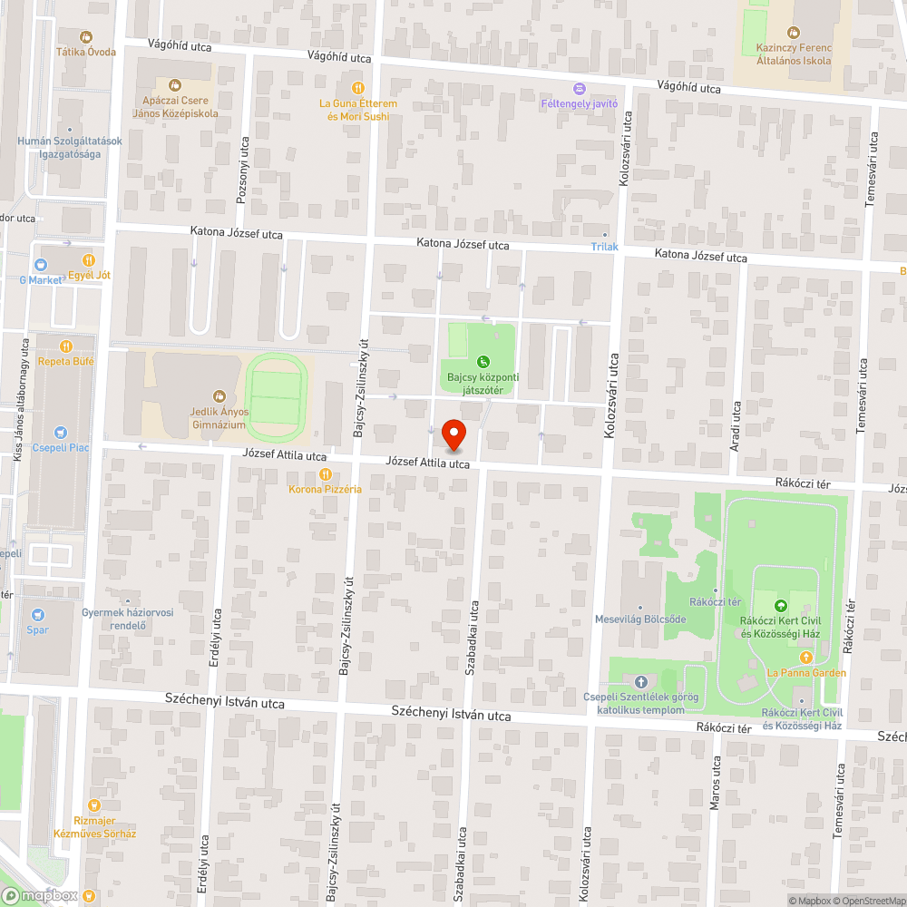 Járdára belógó növényzet bejelentés helye