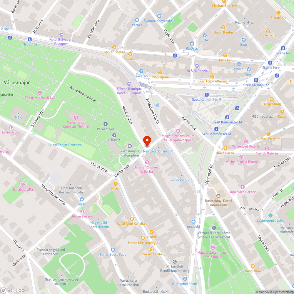 Zsákutca bejelentés helye