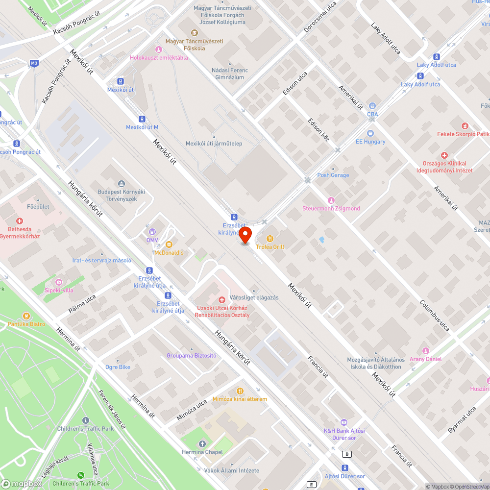 Rossz út bejelentés helye