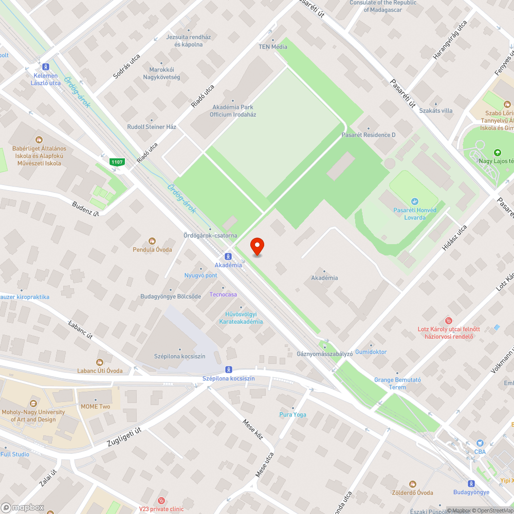 Elhanyagolt zöldterület bejelentés helye