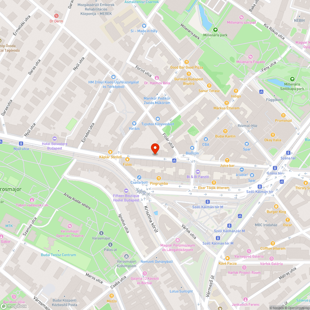 Felbontott burkolat bejelentés helye