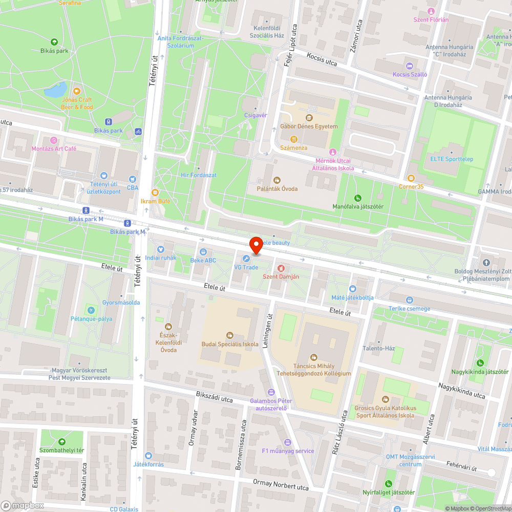 Szemét bejelentés helye