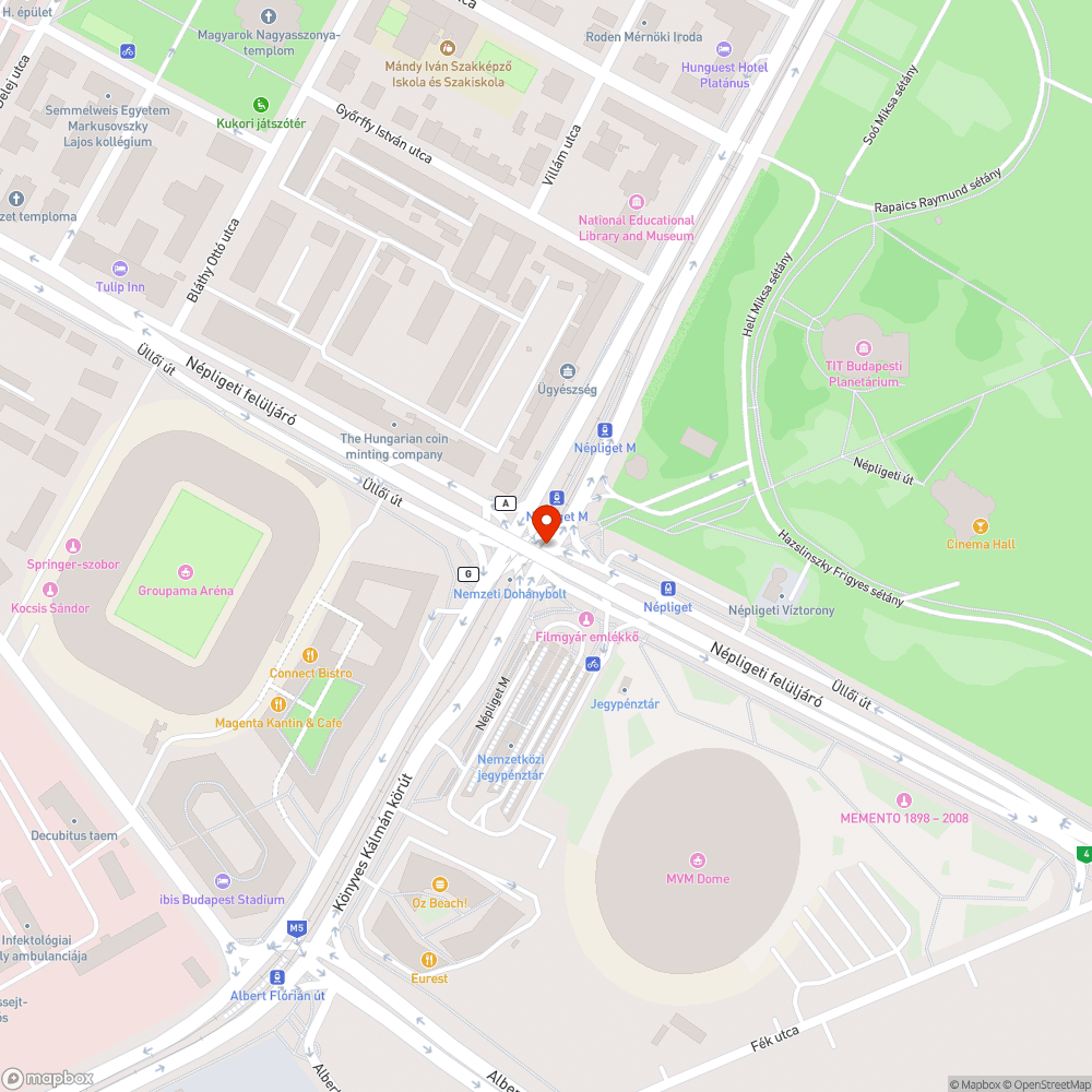 Üllői úti felüljáró rossz állapota bejelentés helye