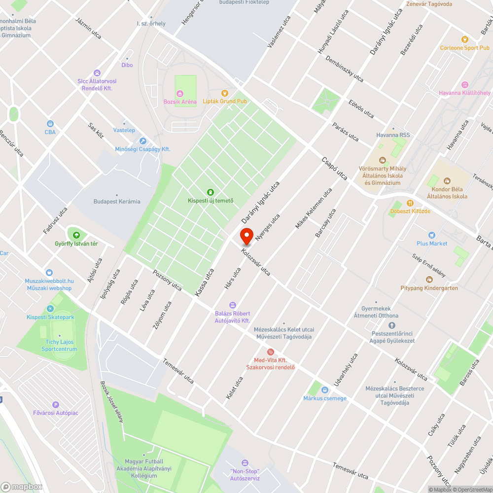 Hiányzó (eltűnt) "Elsőbbség adás kötelező" tábla bejelentés helye