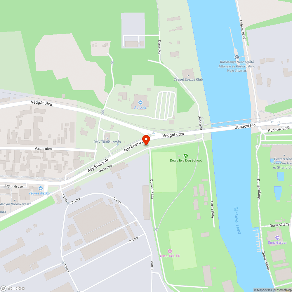 Sérült korlát bejelentés helye