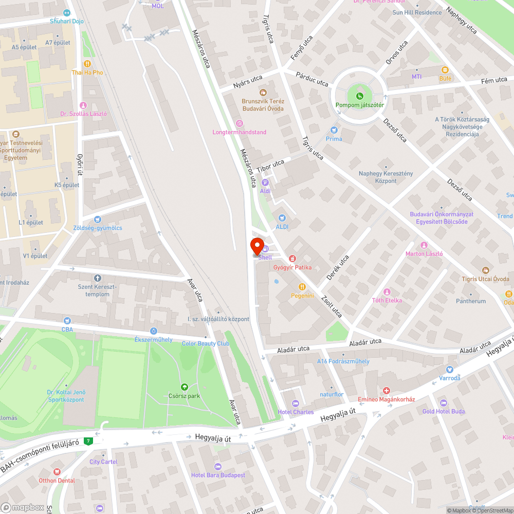 Faág bejelentés helye