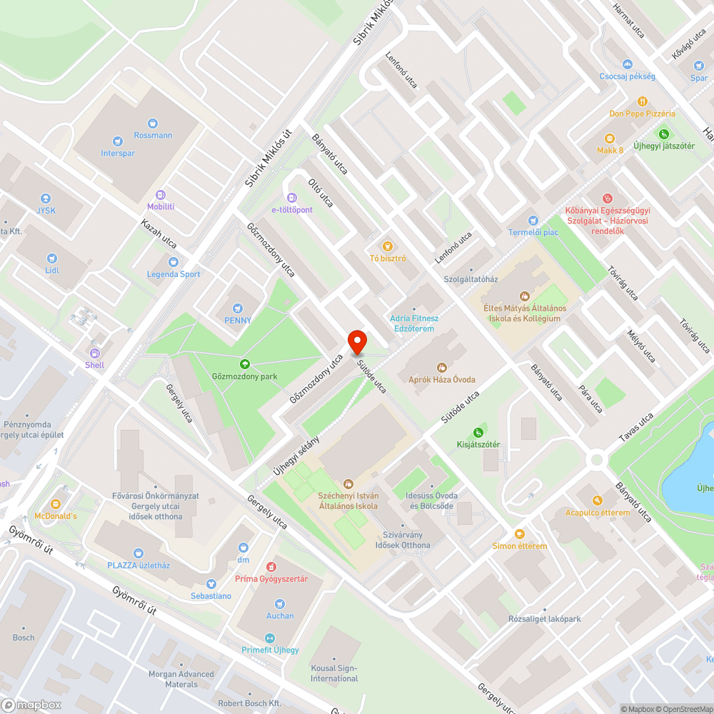 Magyar Telekom elosztó távközlőszekrény bejelentés helye