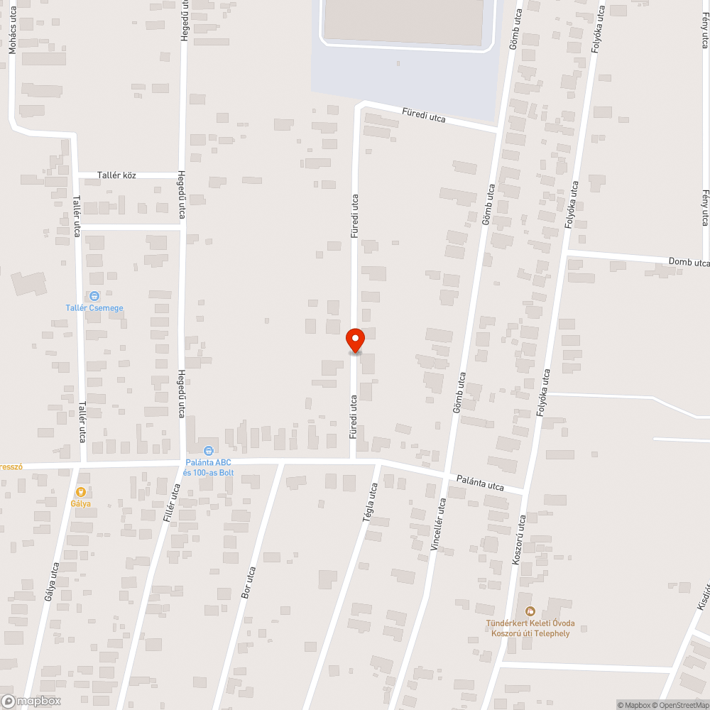 Száguldozás bejelentés helye