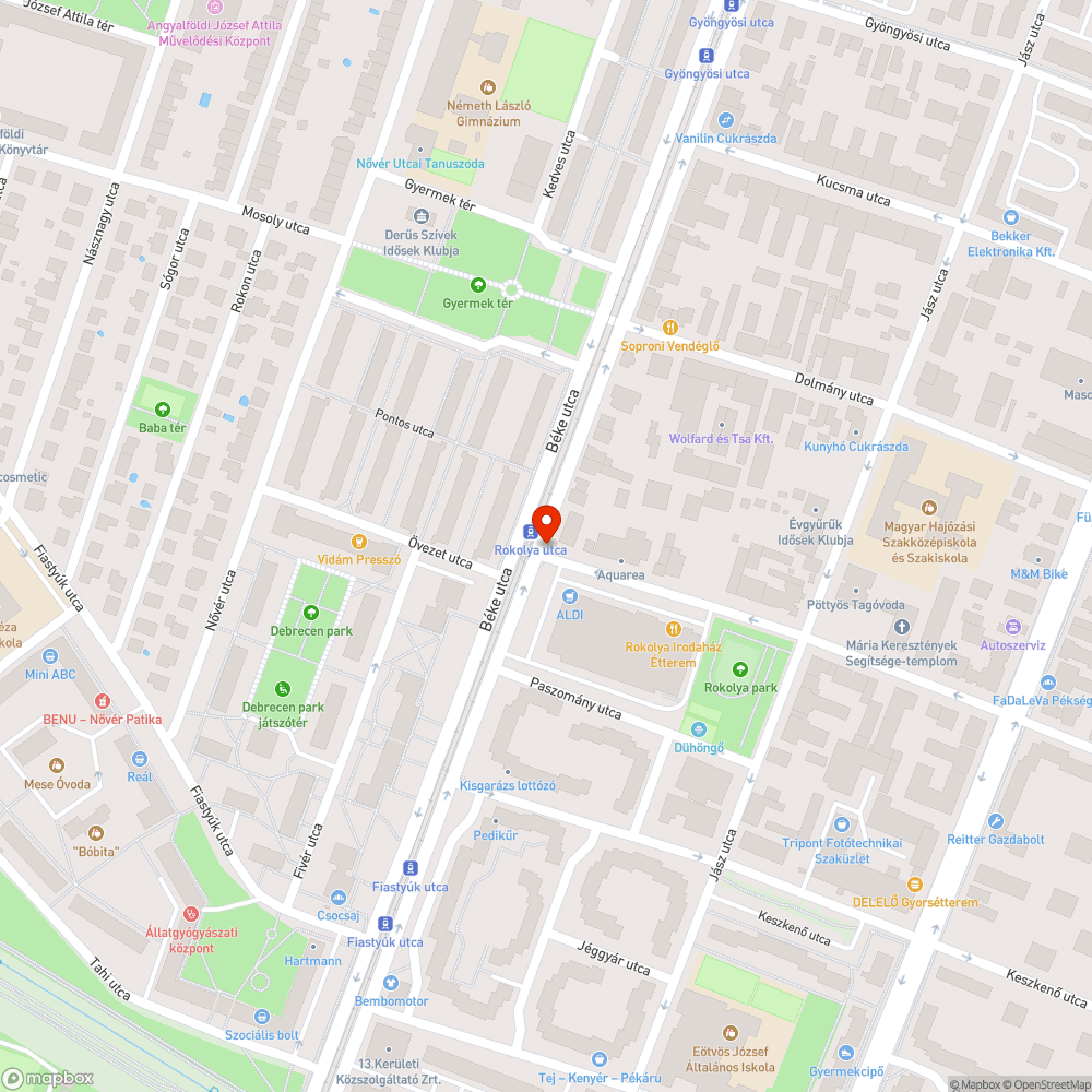 Hiányzó utcatábla bejelentés helye