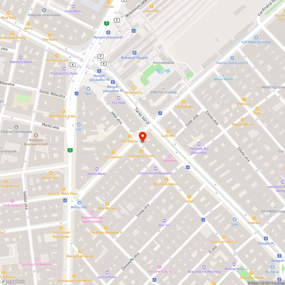 Elhagyott jármű bejelentés helye