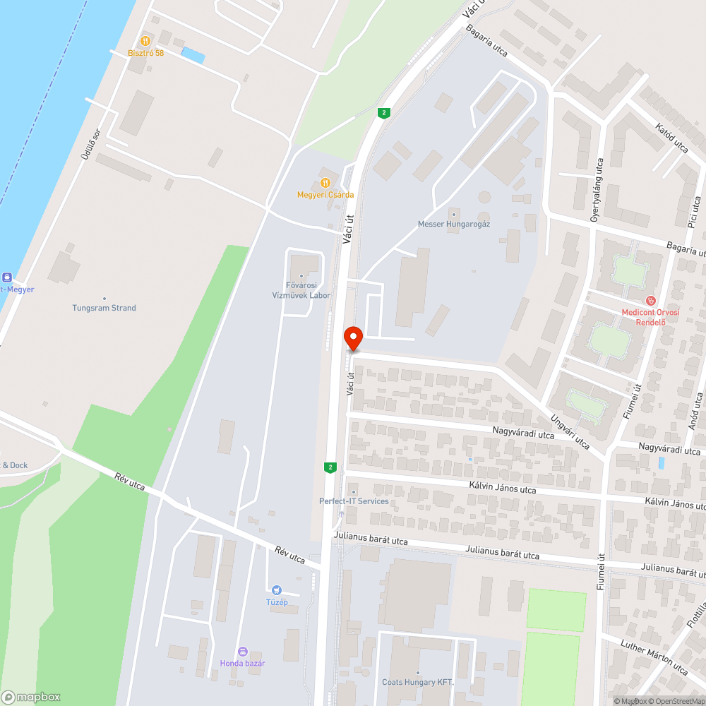 Kerékpárút kerékpárkeréktöréssel bejelentés helye