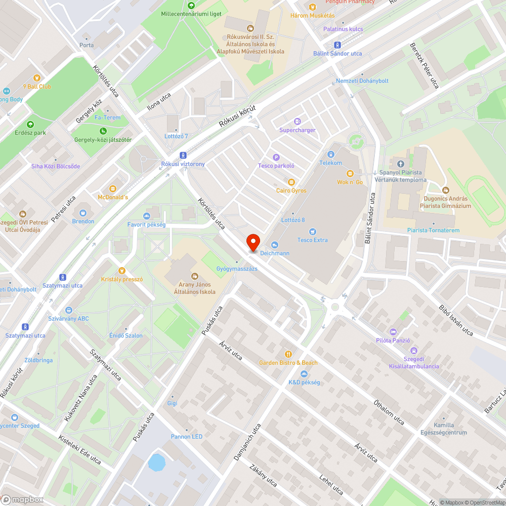 Óriási kátyú bejelentés helye