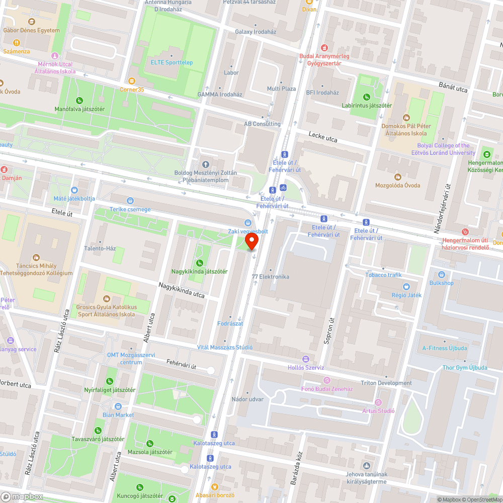 Nyilvános vécének használt megálló bejelentés helye