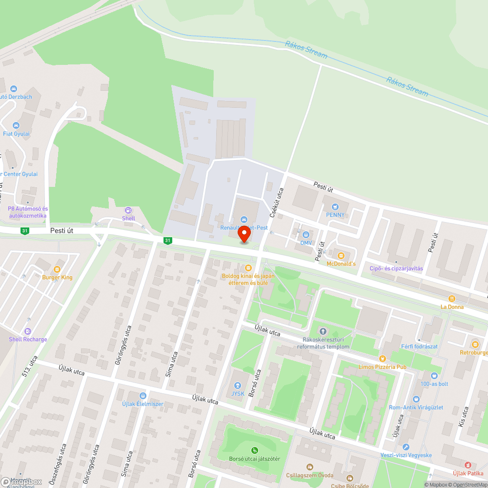 Kátyú a csatornafedél mellett bejelentés helye