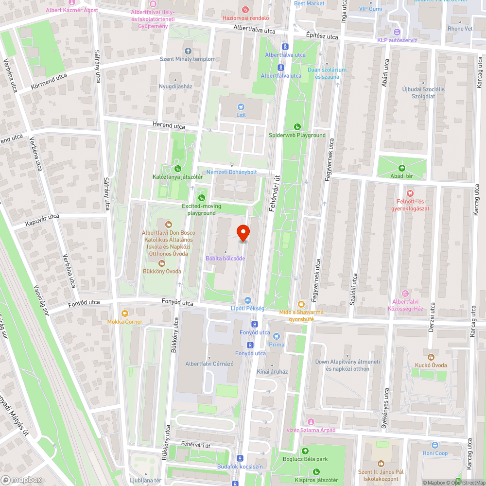 Matrac bejelentés helye