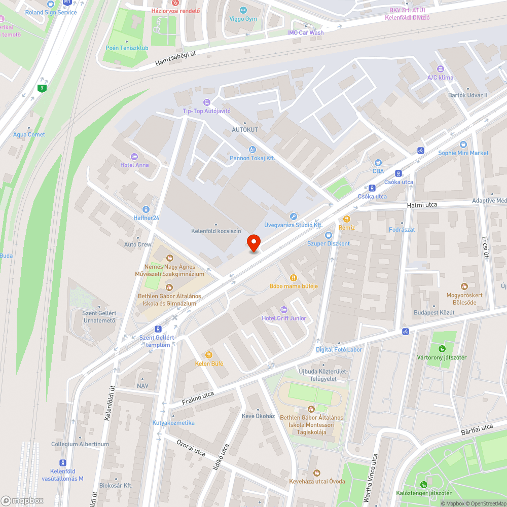 Bartók Béla út, Kelenföld kocsiszín előtti kerékpárút bejelentés helye