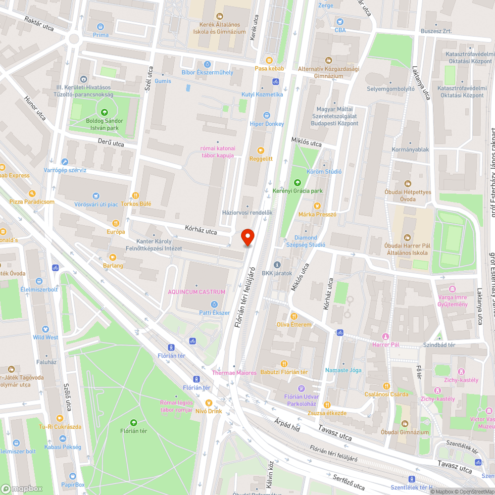 Kidőlt fa bejelentés helye