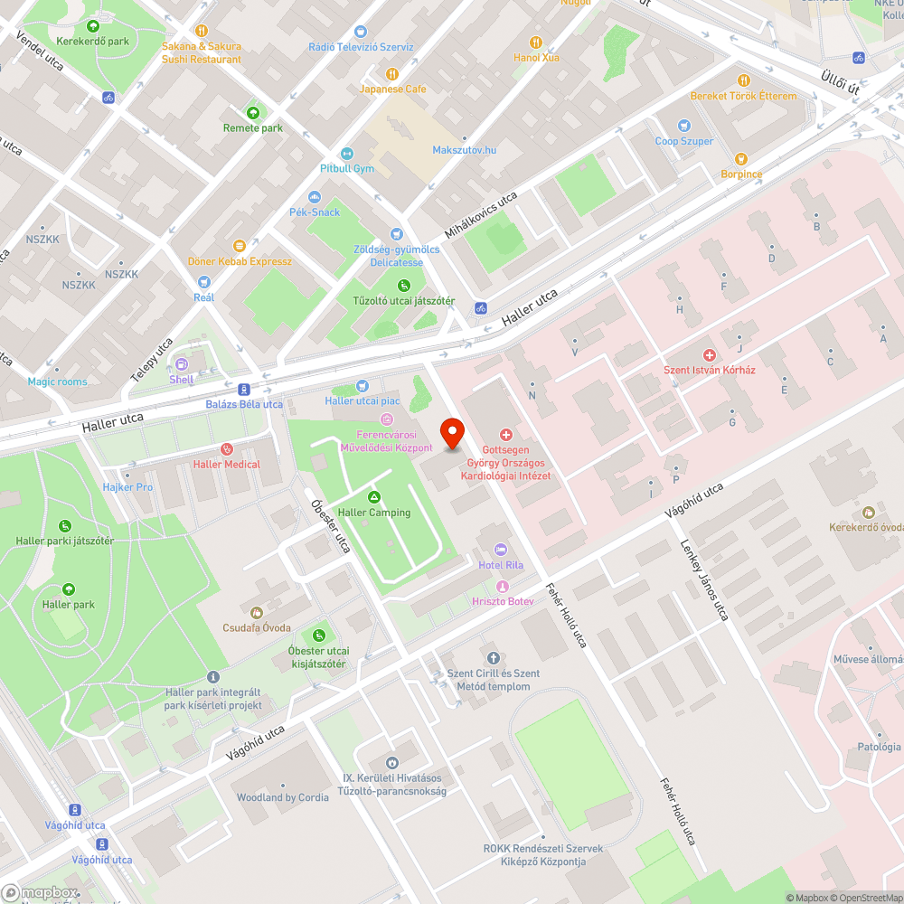 Kiszáradt fa bejelentés helye